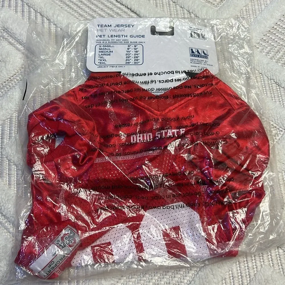 OHIO STATE BUCKEYES PET JERSEY